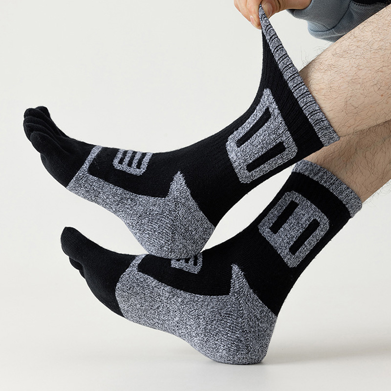 3/6 ペアマンスポーツつま先ショートソックス圧縮汗吸収フィ - Sock Garter Men のレビューと価格