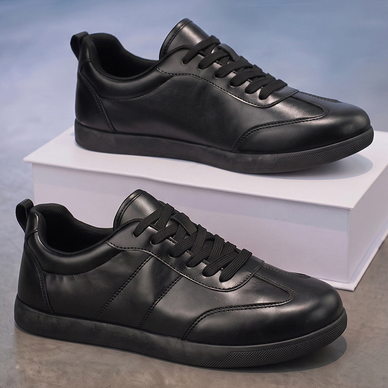 多用途に使えるメンズ本革シューズ。ブラックのウォーキングシュ - Men Formal Wear All Black のレビューと価格