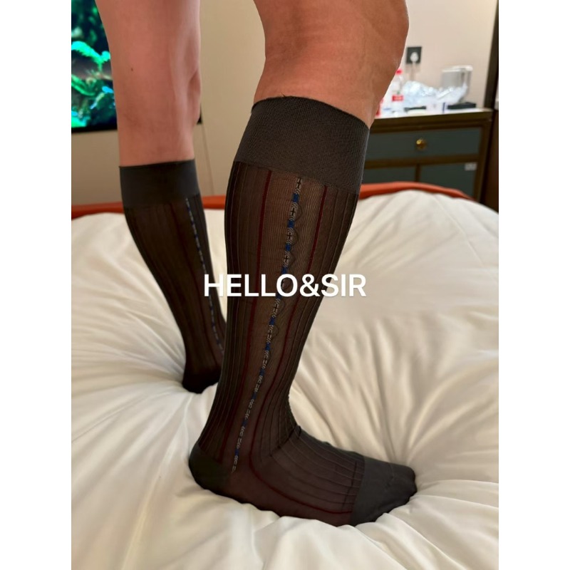 新ブランド メンズソックス ニーハイ ビジネス シアー フォ - Sock Garter Men のレビューと価格
