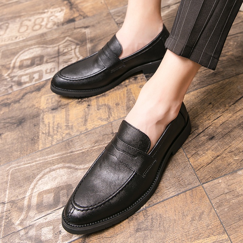 メンズ ヴィンテージ フェイクレザー ペニーローファー スリ - Formal Men Daily Wear Footwear のレビューと価格