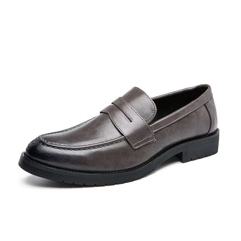 メンズ ヴィンテージ フェイクレザー ペニーローファー スリ - Formal Men Daily Wear Footwear のレビューと価格