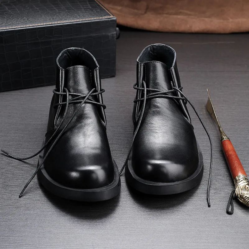 ヴィンテージ本革メンズアンクルカウスエードオックスフォードブ - Men Formal Wear With Boots のレビューと価格