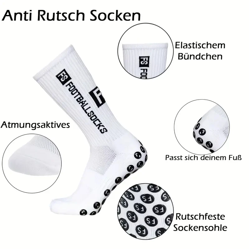 1組の滑り止め加工を施した、通気性と耐久性に優れた、サッカー - Sock Garter Men のレビューと価格