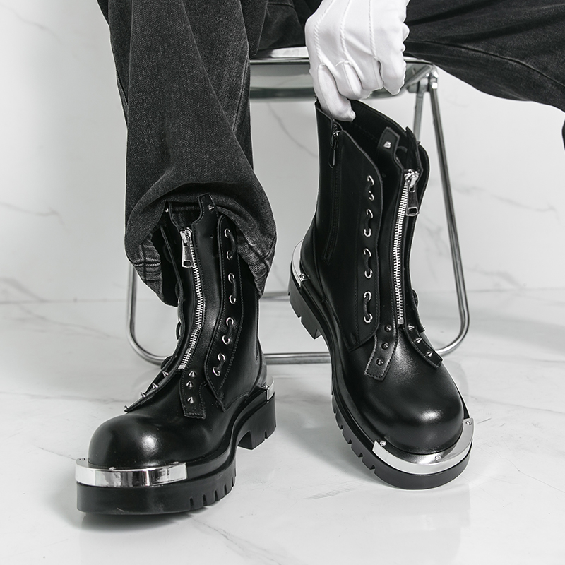 メンズ厚底ブーツ デザイナー トレンディな新しいスタイル パ - Men Formal Wear With Boots のレビューと価格