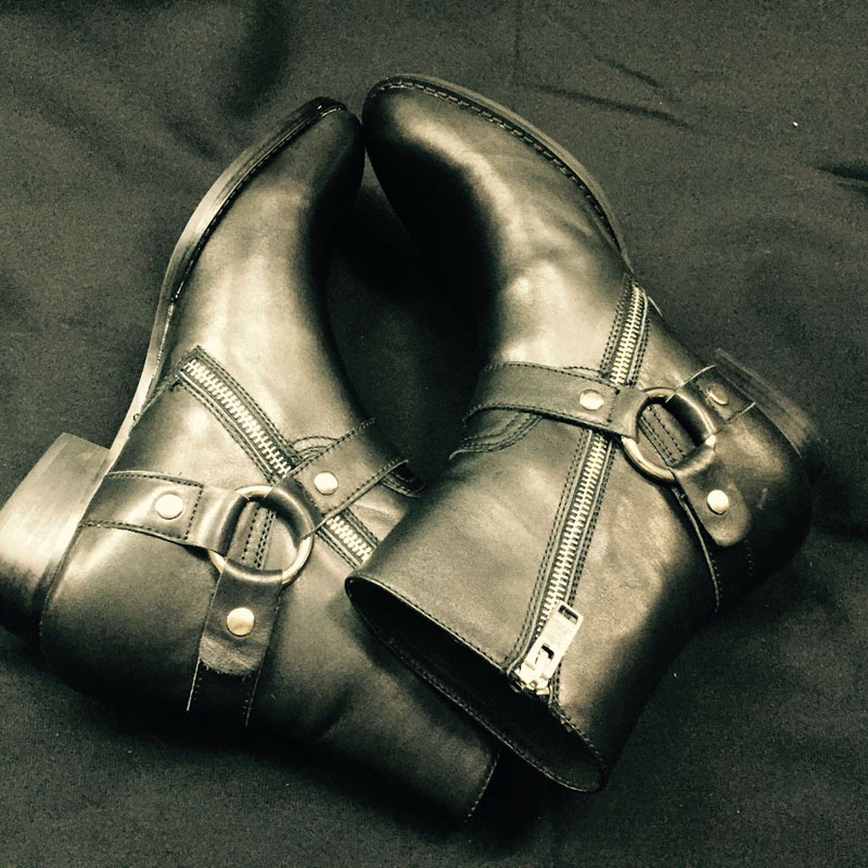 男性本革手作りブティックウェッジドレスパーティー高級デニムブ - Men Formal Wear With Boots のレビューと価格